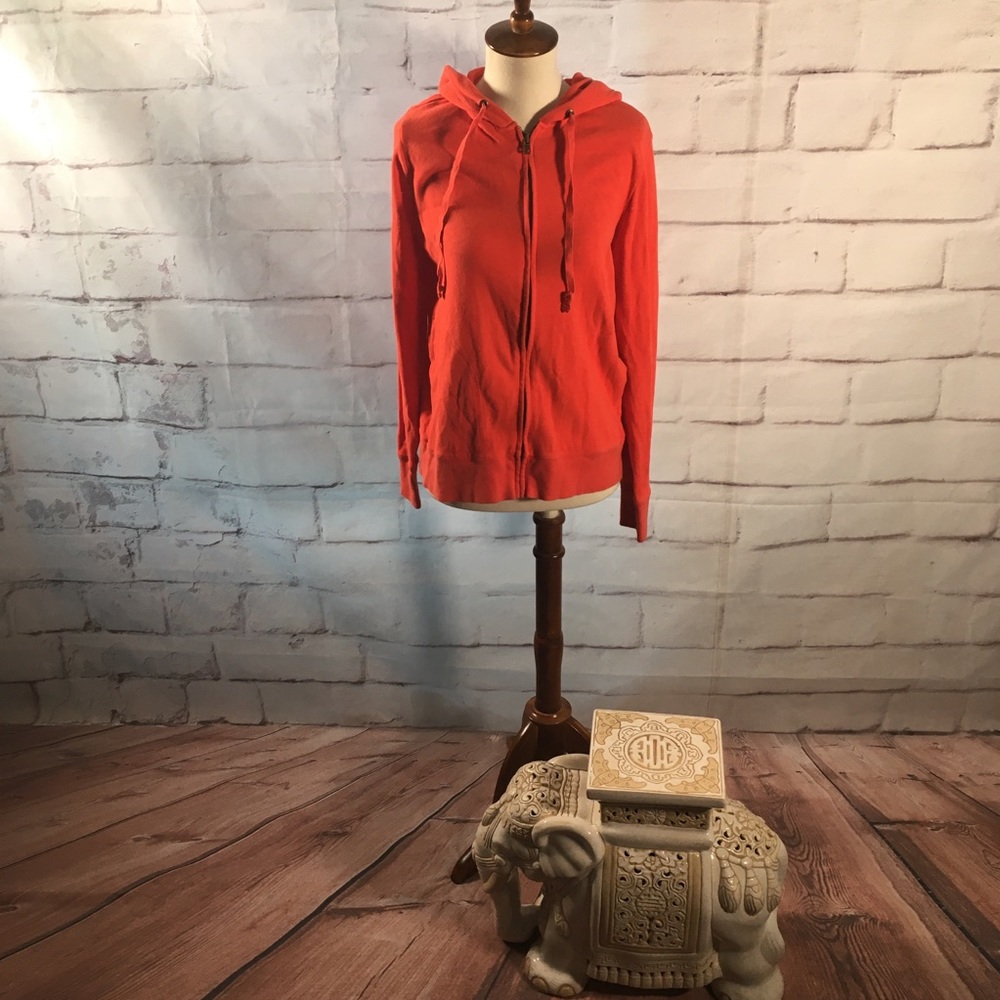 J. Crew Hooded Full zip Cotton Blend Jacket